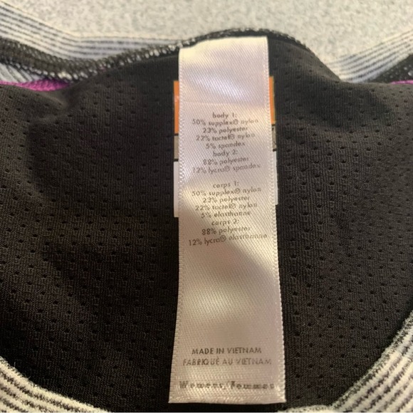 Lucy Tech Gray and Purple Long Sleeve Active Wear Ruched Top Size Extra Small - Picture 9 of 12